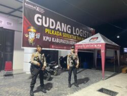 Polres Selayar Jaga Ketat Gudang Logistik KPU 24 Jam Non Stop