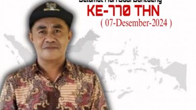   Kades Mamampang,  ‘Supriadi.SE. Mengucapkan Selamat Hari Jadi Bantaeng Ke-770 Pada Tanggal 7 Desember 2024