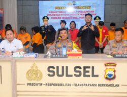 Kapolda Sulsel Pimpin Konferensi Pers Kasus Perdagangan Orang dan Pembunuhan di Luwu Timur