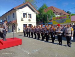 Polres Selayar Gelar Apel Serpas PAM TPS Pilkada Serentak 2024, Besok Berangkat Ke Pulau