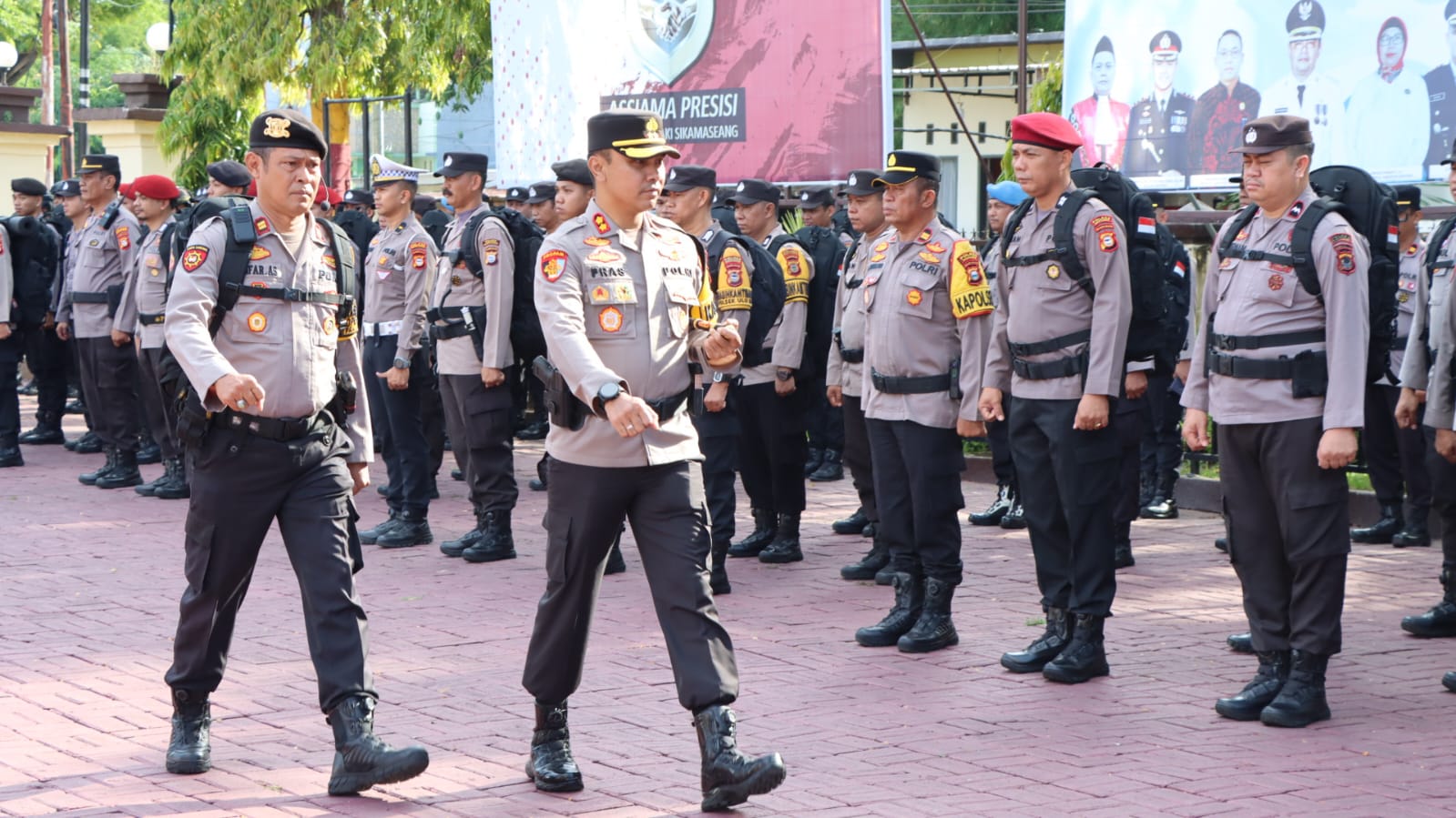 Polres Bantaeng Gelar Apel Pasukan Pengamanan TPS Untuk Pilkada Tahun 2024 Bantaeng