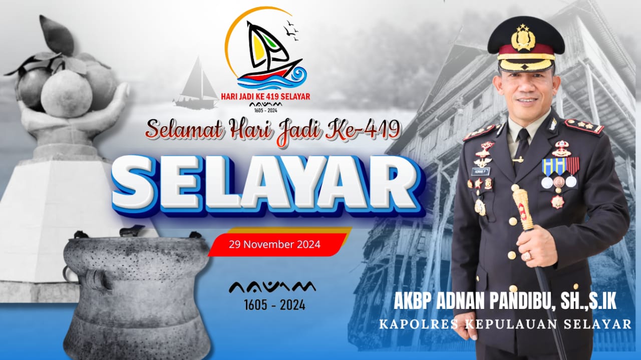 Hari Jadi Selayar ke-419, Kapolres Sampaikan Pilkada Sukses Jadi Kado Istimewa