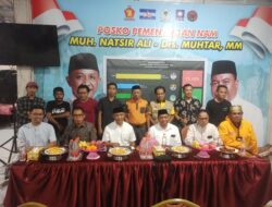 Calon Bupati Dan Wakil Bupati Terpilih Natsir Ali — Muhtar Gelar Konferensi Pers Bersama Jurnalis