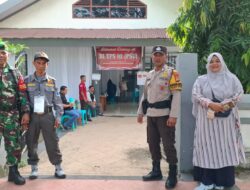 Polres Bantaeng Polda Sulsel Amankan Jalannya PSU di TPS 02 Kelurahan Bonto Atu