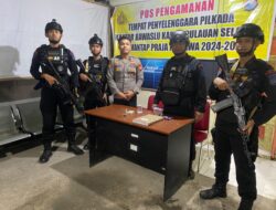 Rekap Kabupaten Selesai, Polres Selayar Tetap Amankan Gudang Logistik, Kantor KPU dan Bawaslu