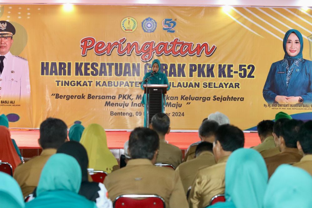 Peringatan Hari HKG PKK Ke – 52 Tingkat Kabupaten Kepulauan Selayar Tahun 2024 Di Gelar Dengan Rasa Haru.