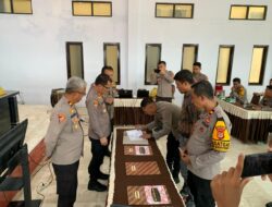 Penyerahan Rendisgar Satfung Jajaran, Kapolres Selayar Tekankan Prinsip Efektif dan Efisien