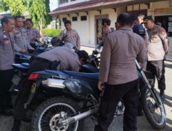 Polres Selayar Lakukan Pemeriksaan Kendaraan Dinas Samapta, Tekankan Pemeliharaan