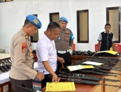 Polda Sulsel Lakukan Pengecekan Senpi dan Amunisi di Polres Kep. Selayar