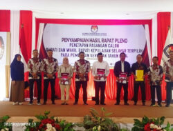 KPU Tetapkan Ki Pasangan Calon Bupati dan Wakil Bupati Terpilih,Ketua KPU Selayar Ucapkan Selamat