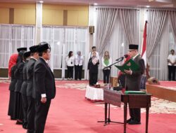 Pelantikan Pejabat Eselon 3 dan 4, Pj Gubernur Fatoni: Pelantikan Pejabat Sudah Sesuai Aturan Untuk Percepat Program Pemerintah