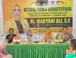 RESES ANGGOTA KOMISI A DPRD PROVINSI SULAWESI SELATAN FRAKSI PARTAI GOLKAR HJ. MARYANI ALI DI KALEPADANG, KEPULAUAN SELAYAR
