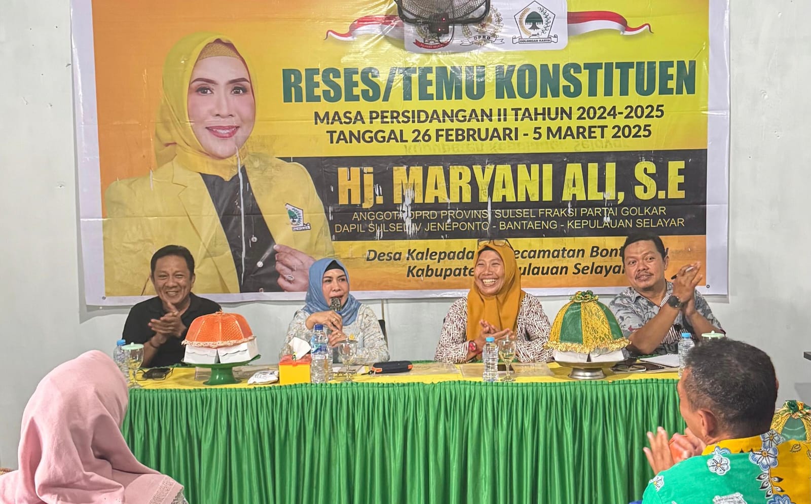 RESES ANGGOTA KOMISI A DPRD PROVINSI SULAWESI SELATAN FRAKSI PARTAI GOLKAR HJ. MARYANI ALI DI KALEPADANG, KEPULAUAN SELAYAR