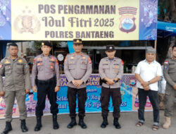 Polres Bantaeng Bersama Pihak Terkait Tempati Pos Pengamanan Operasi Ketupat Pallawa 2025