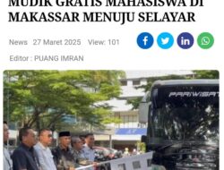 Bupati Selayar Resmi Melepas Peserta Selayar Mudik Mahasiswa Tahun 2025
