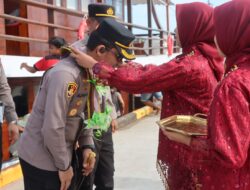 Disambut Tarian Adat di Pasimarannu, Kapolres Selayar Dorong Program Ketahanan Pangan
