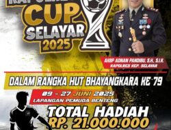 Sambut Hari Bhayangkara ke-79, Polres Selayar Gelar Turnamen Sepakbola Kapolres Cup 2025