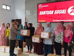 Sambut Hari Bhayangkara ke-79, Polres Selayar Bagikan 300 Paket Sembako kepada Masyarakat