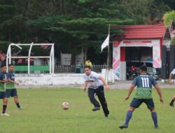 Perkuat Sinergi TNI-Polri, Kapolres dan Dandim 1415 Selayar Gelar Pertandingan Sepakbola Persahabatan