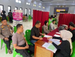 Biddokkes Polda Sulsel Lakukan Pemeriksaan Kesehatan Berkala Bagi Personel Polres Kepulauan Selayar