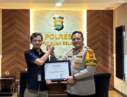 Kapolres Selayar Terima Penghargaan dari KPPN Benteng, Apresiasi Nilai IKPA 100 Pada Semester I 2025
