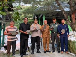 Kapolres Selayar Apresiasi Inovasi Bank Sampah Bonea, Dukung Pemanfaatan Limbah Plastik Jadi Paving Blok