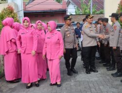 Kunker di Polsek Benteng, Kapolres Selayar Tatap Muka Anggota dan Berikan Bantuan untuk Warga Kurang Mampu