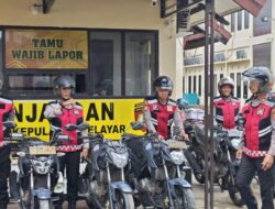 Patmor Samapta Polres Selayar Laksanakan Patroli, Sasar Kendaraan Parkir di Badan Jalan dalam Kota Benteng