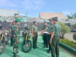 Dandim 1415/Selayar Pimpin Langsung Pemeriksaan Rutin Kendaraan Dinas