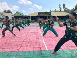 Personel Kodim 1415/Selayar Ikuti Latihan Pencak Silat Militer (PSM)