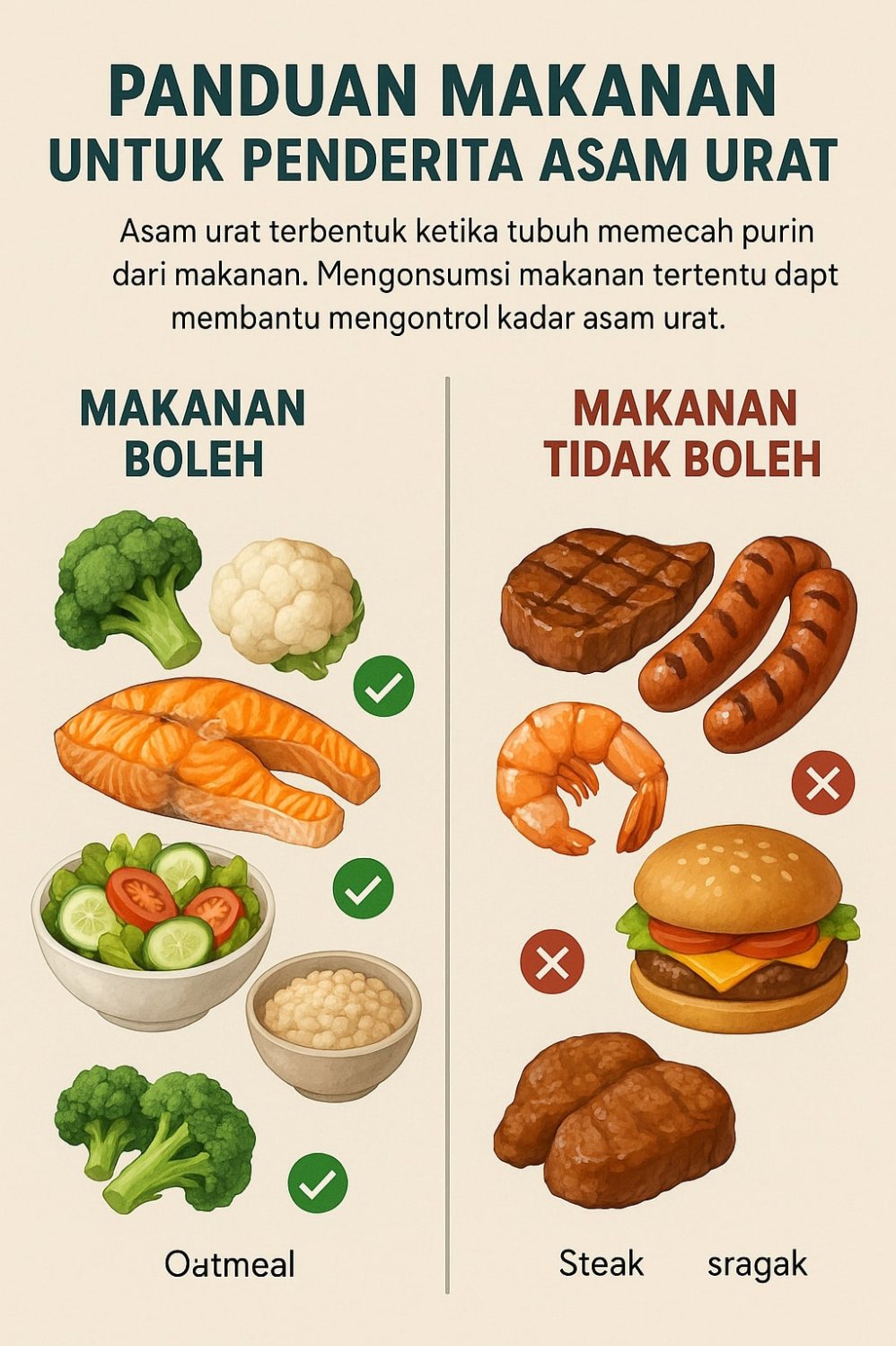 Panduan Lengkap Kuliner Sehat: Memahami Makanan yang Harus Dihindari Penderita Asam Urat Tanpa Kehilangan Cita Rasa