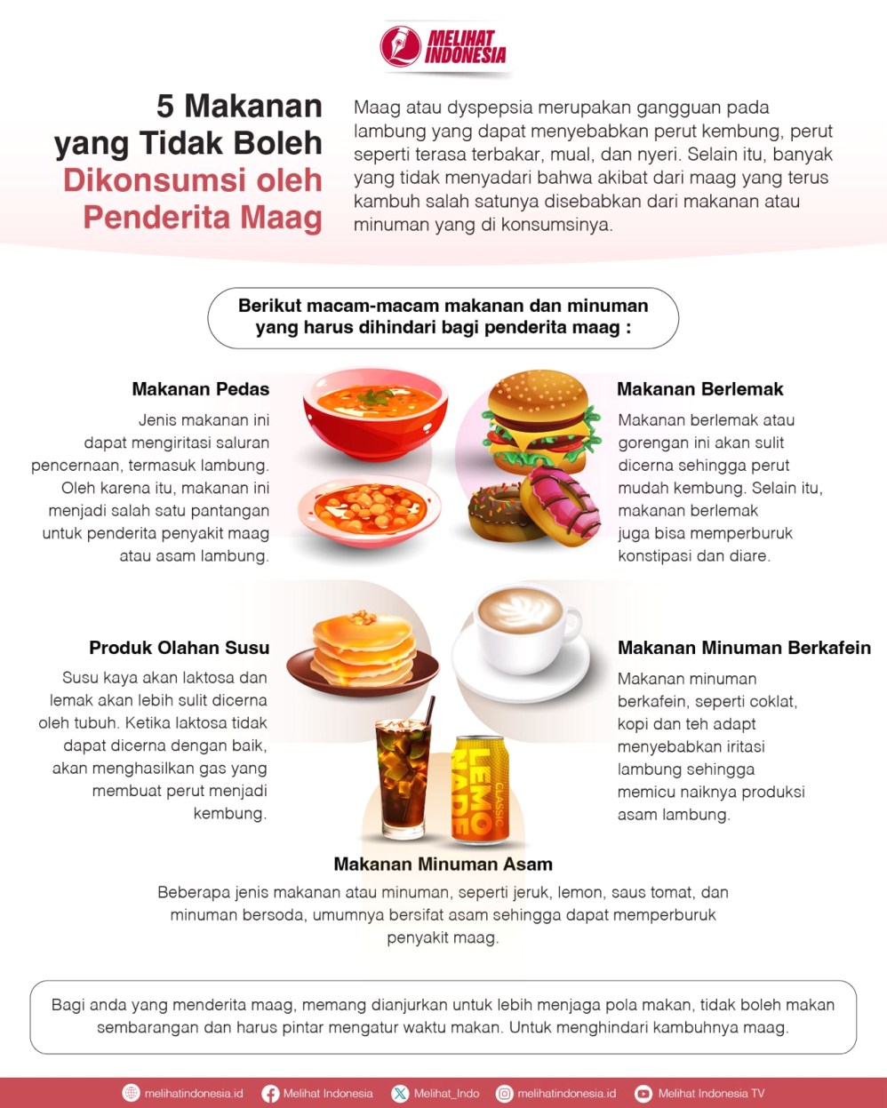 Panduan Lengkap Memahami Makanan Pantangan Penderita Maag Kronis dan Alternatif Sehatnya