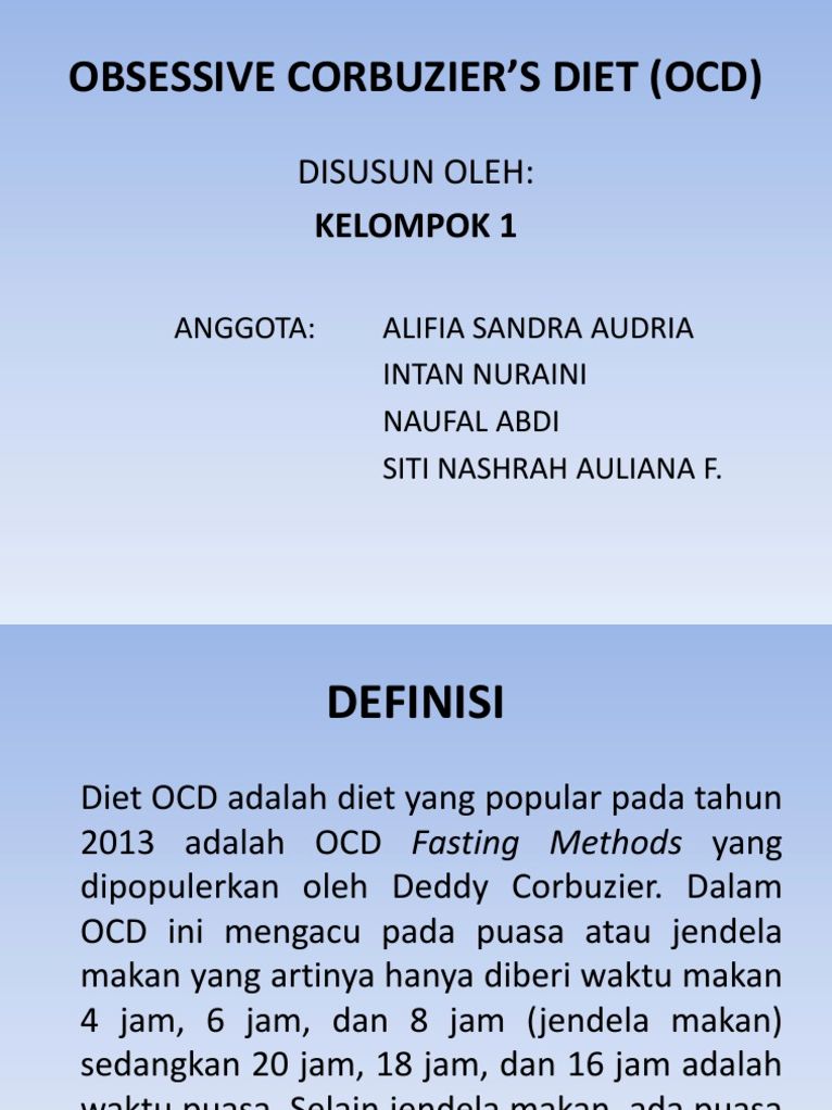 Panduan Lengkap Menu Diet OCD ala Deddy Corbuzier: Prinsip, Variasi Makanan, dan Cara Penerapannya