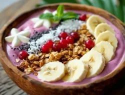 Resep Smoothie Bowl Pisang Tanpa Gula Tambahan: Lezat, Kental, dan Bergizi